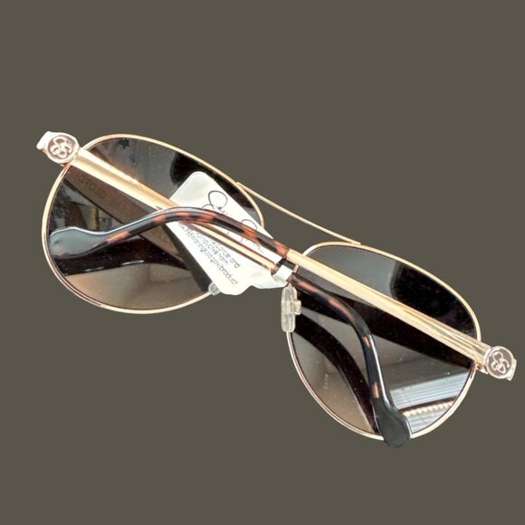 **SOLD***Jessica Simpson Gold Aviator style Sunglasses NWT $40 - Picture 4 of 7